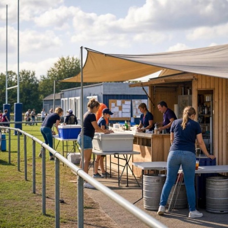 Le b&eacute;n&eacute;volat, pilier des matchs et f&ecirc;tes dans un club de rugby